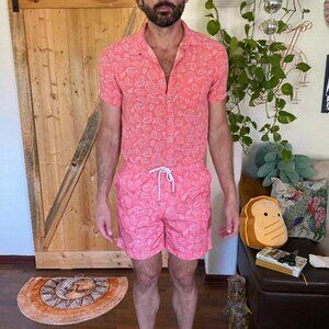 Matching Cove brand swim top/trunks